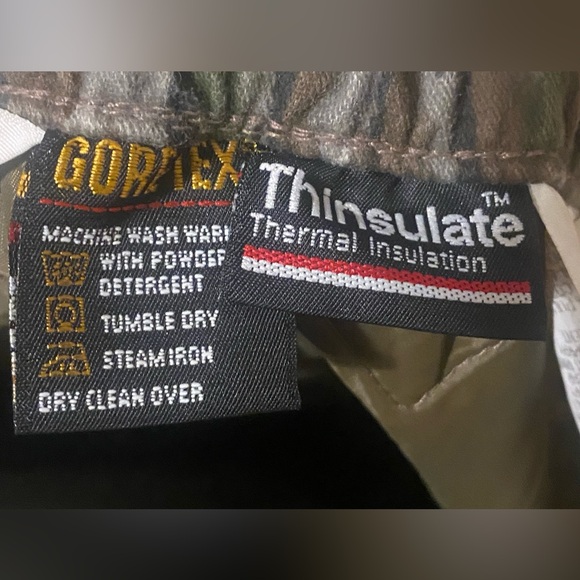 10X Gore-Tex Rainwear Real Tree Camo Hunting Outdoor Pants Bibs Mens size 36-38 - Picture 5 of 9